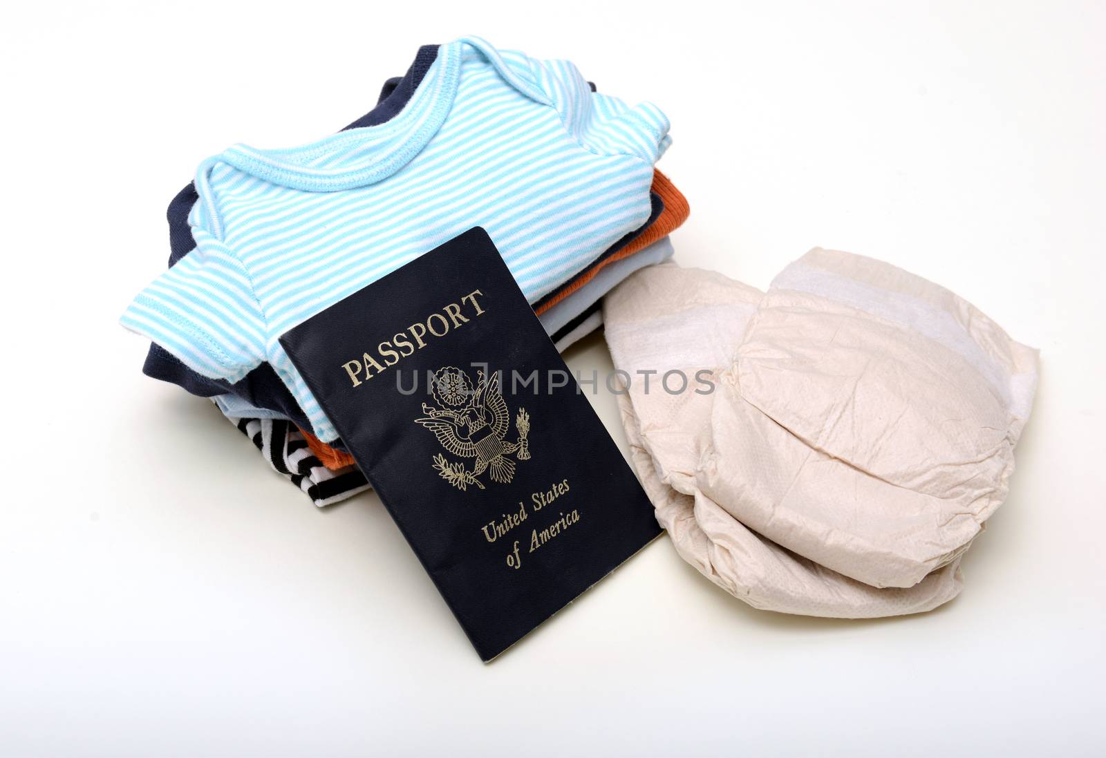 travel or vacation with a baby concept