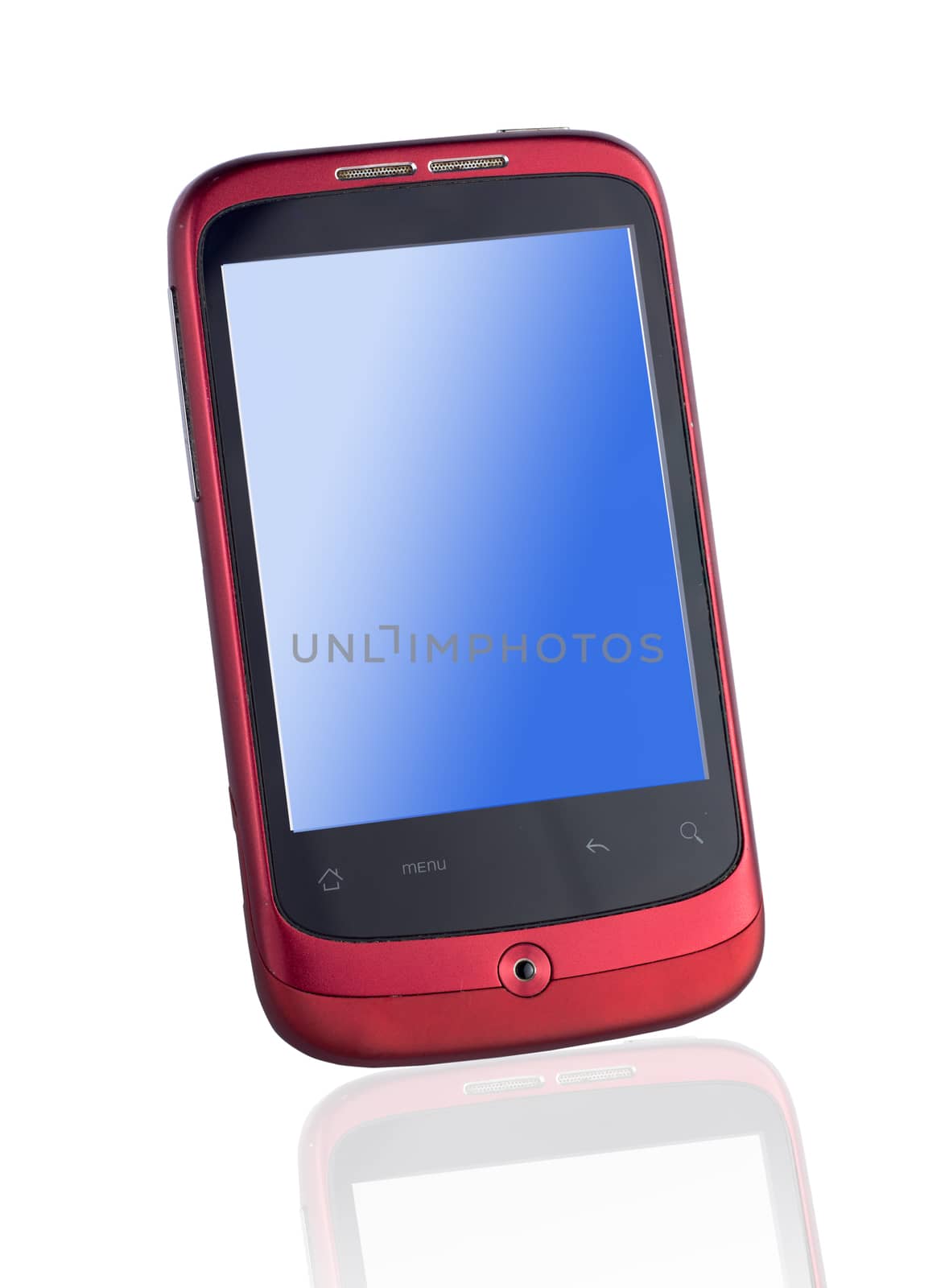 Smartphone isolated on white by ssdblues