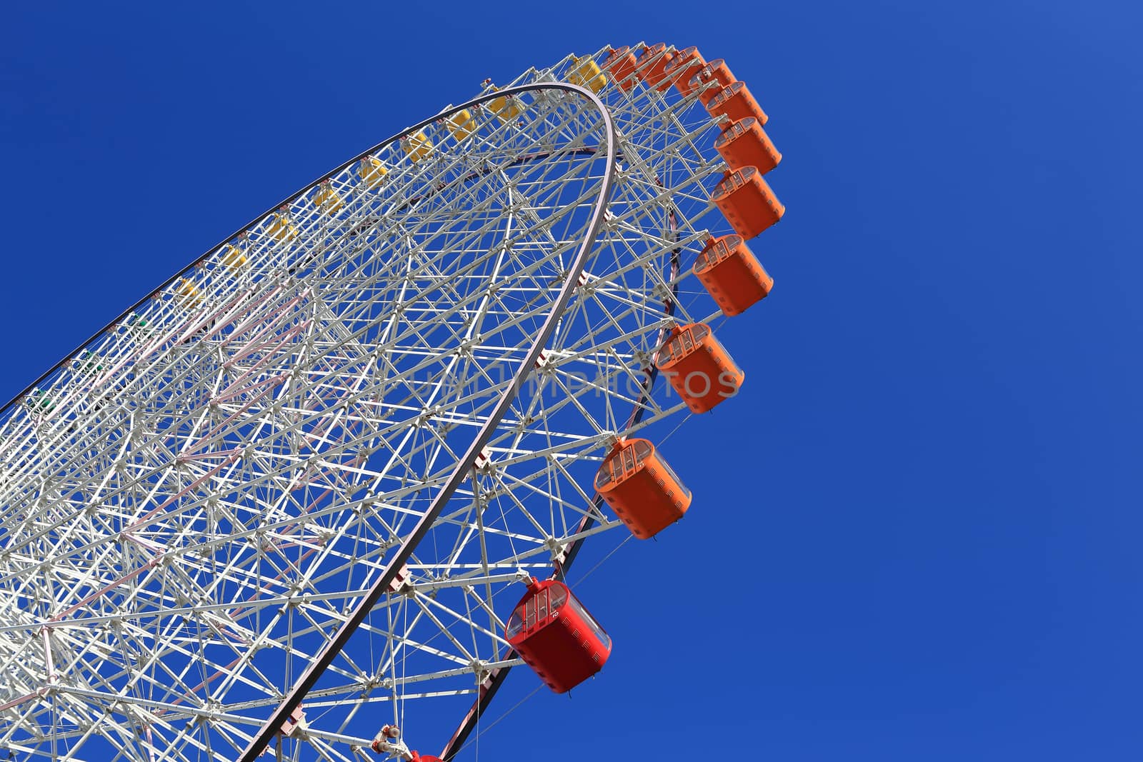 Ferris Wheel - Osaka City in Japan