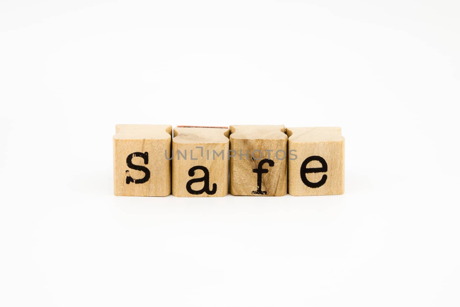 safe wording isolate on white background by vinnstock