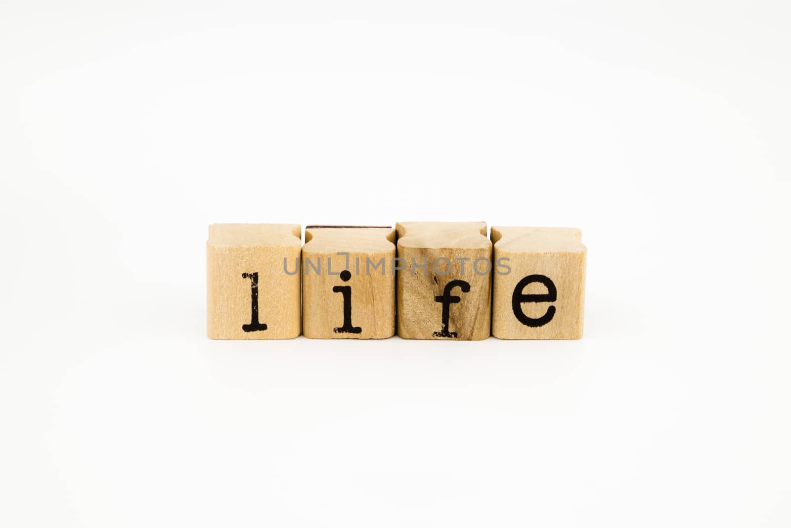 life wording isolate on white background by vinnstock