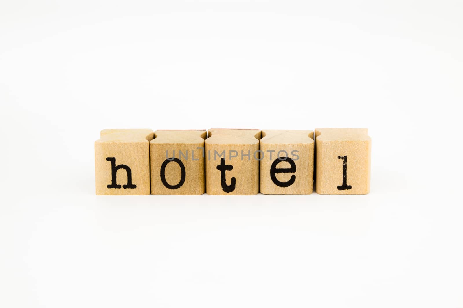 hotel wording isolate on white background by vinnstock