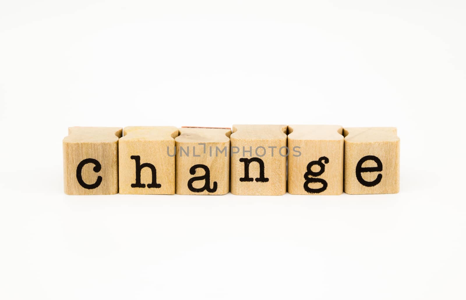 change wording isolate on white background by vinnstock