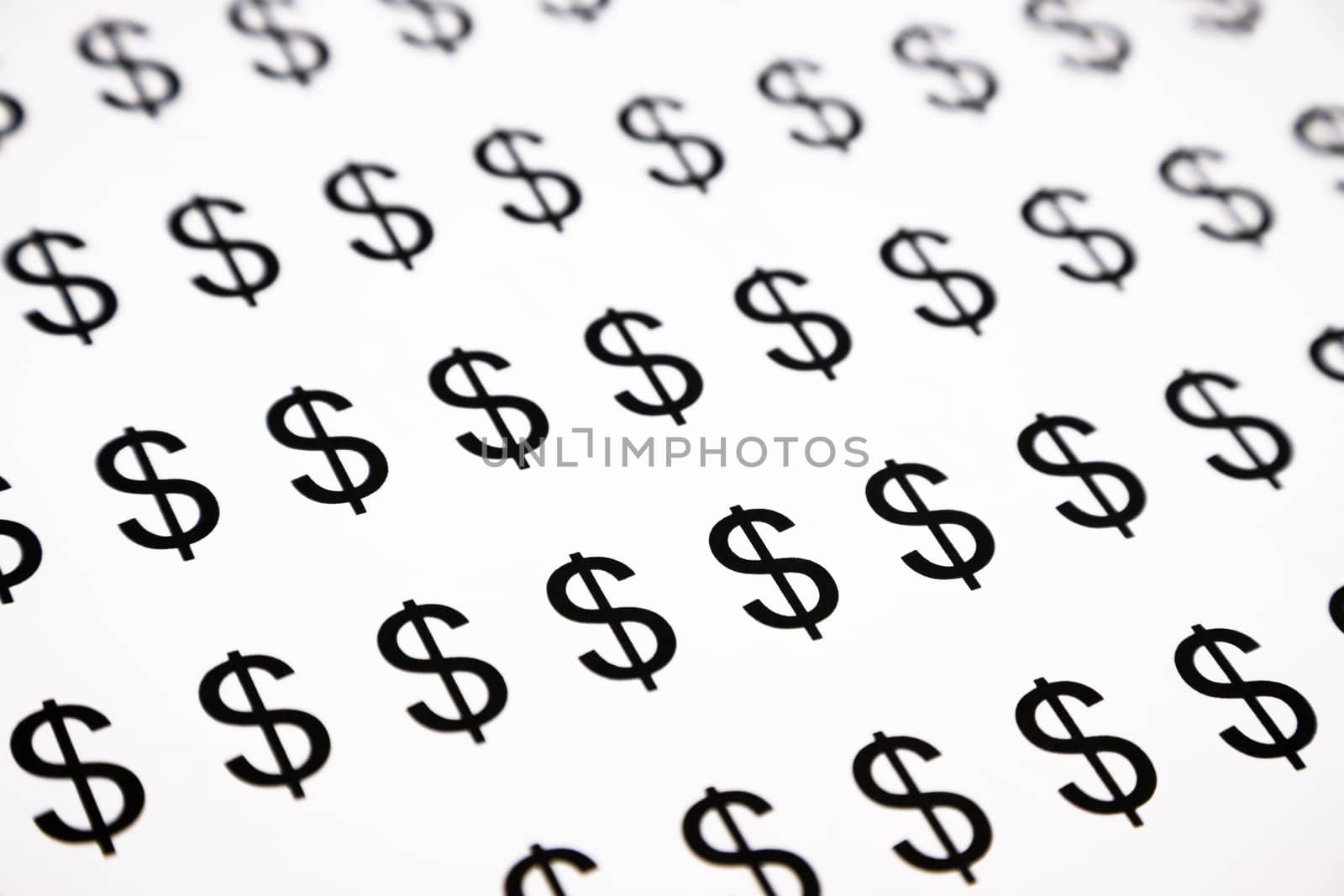 dollar sign pattern, black and white background