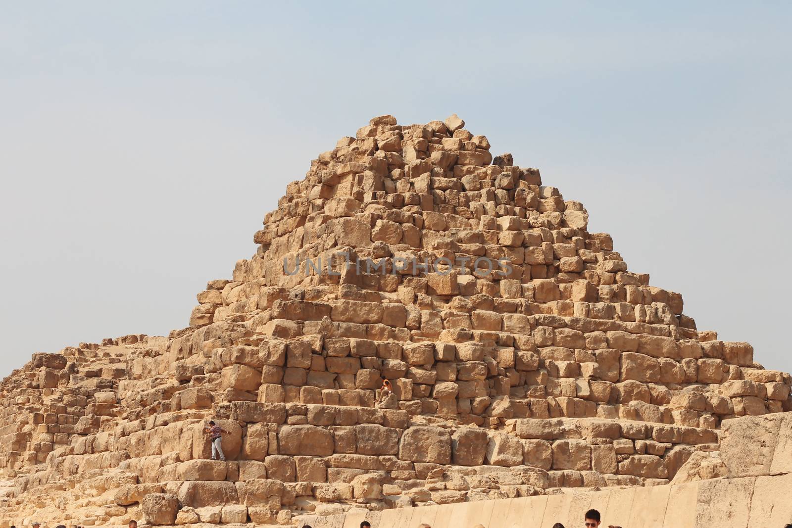 Pyramids In The Desert Of Egypt Giza