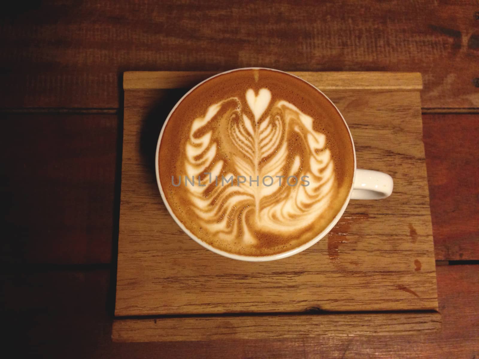 a cup of coffee with latte art