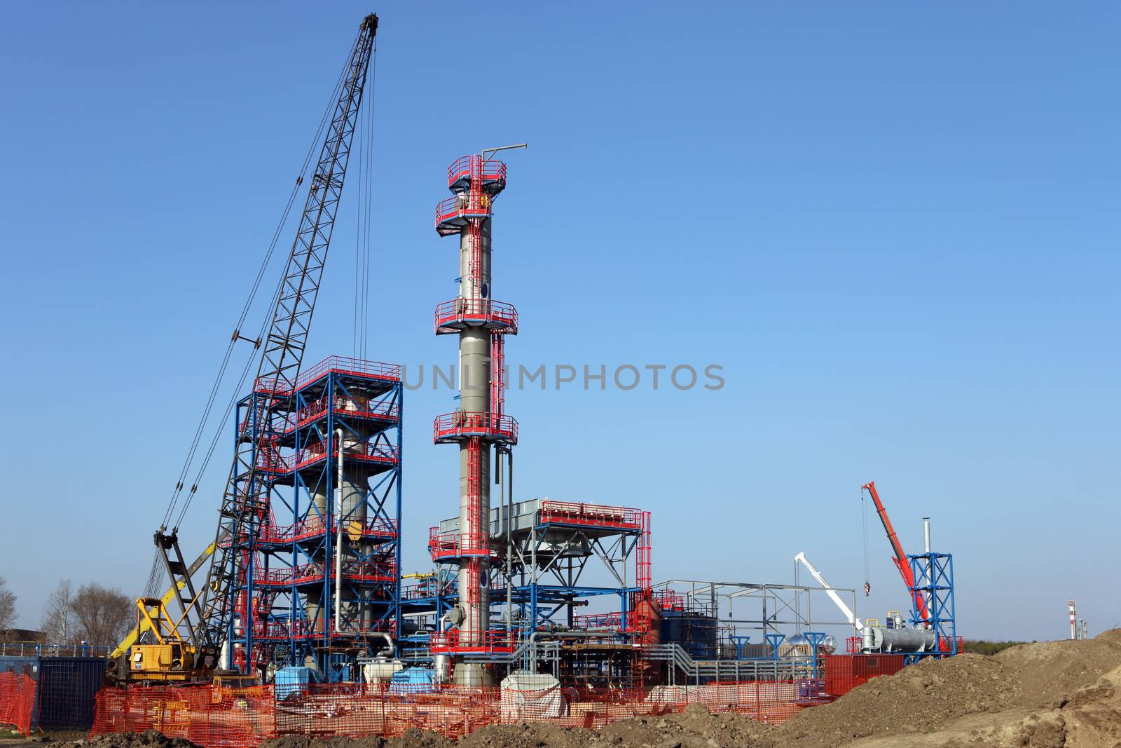 new petrochemical plant construction site by goce