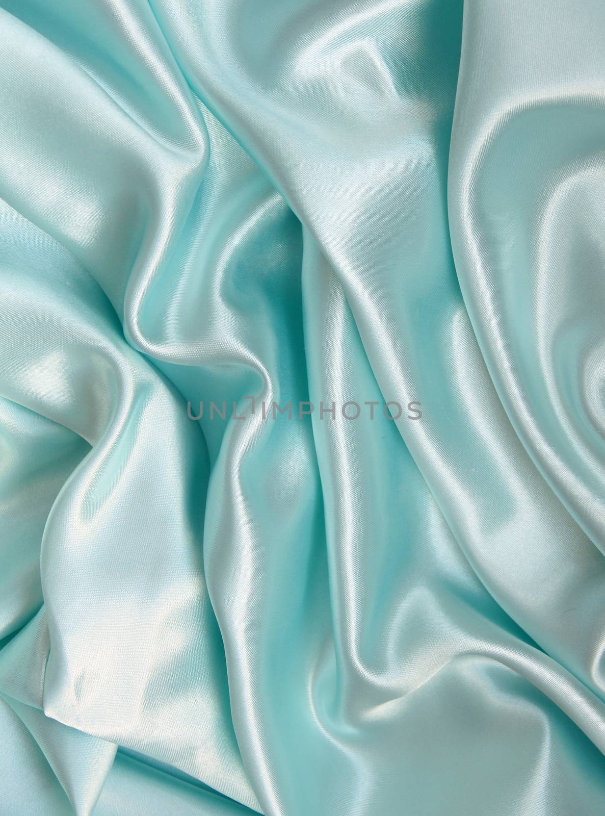 Smooth elegant blue silk can use as background 