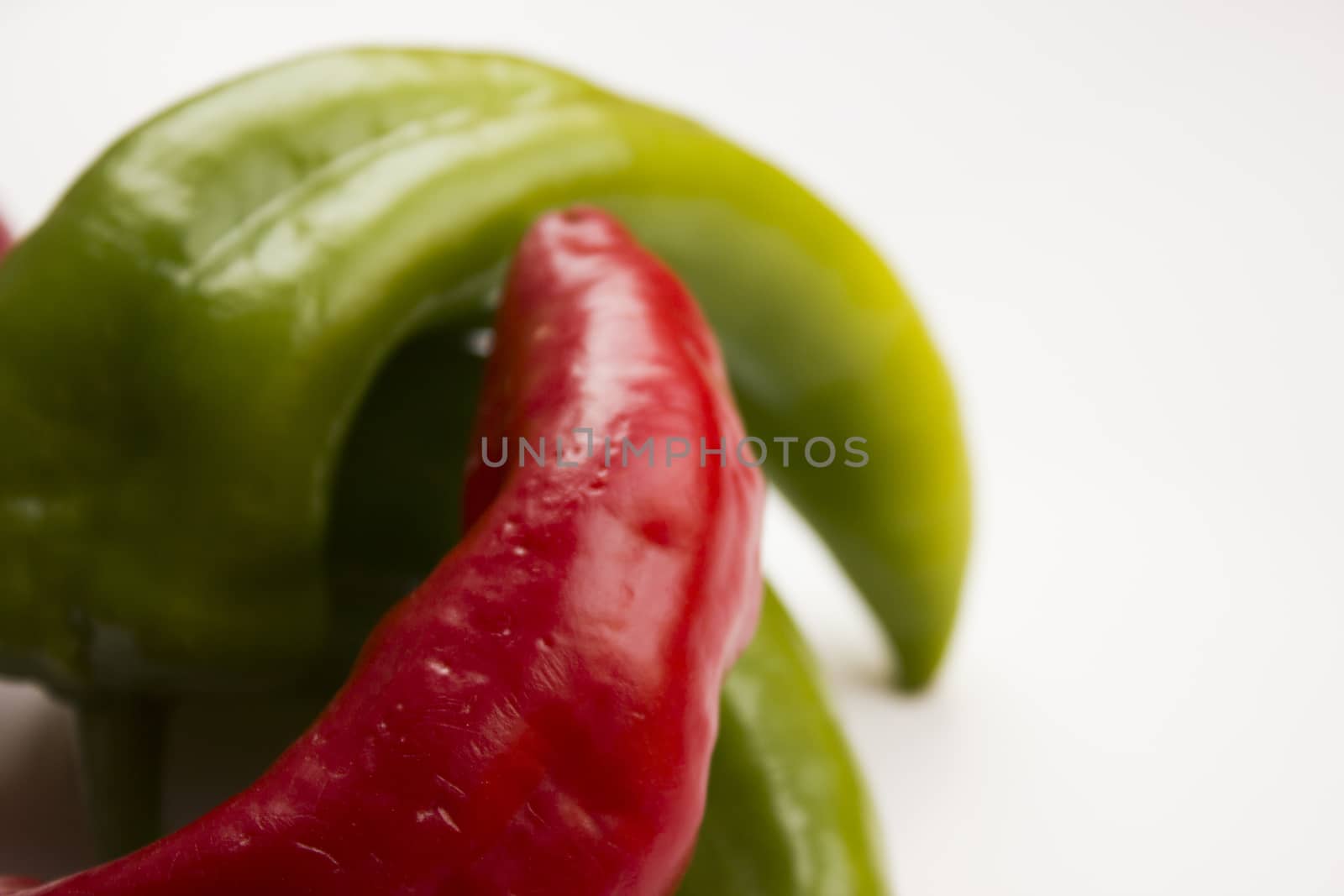 Composition of fresh and vibrant peppers.