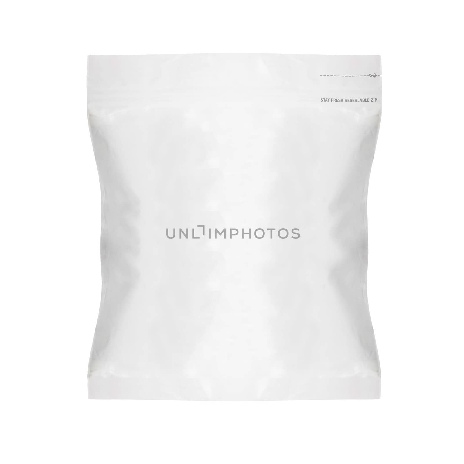 White Blank Foil Food Bag by designsstock