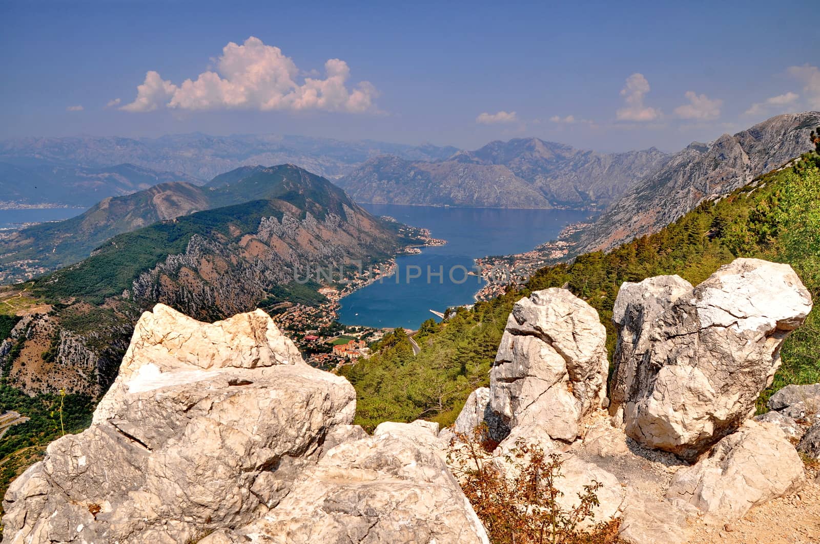 View of Kotor Bay in Monte Negro