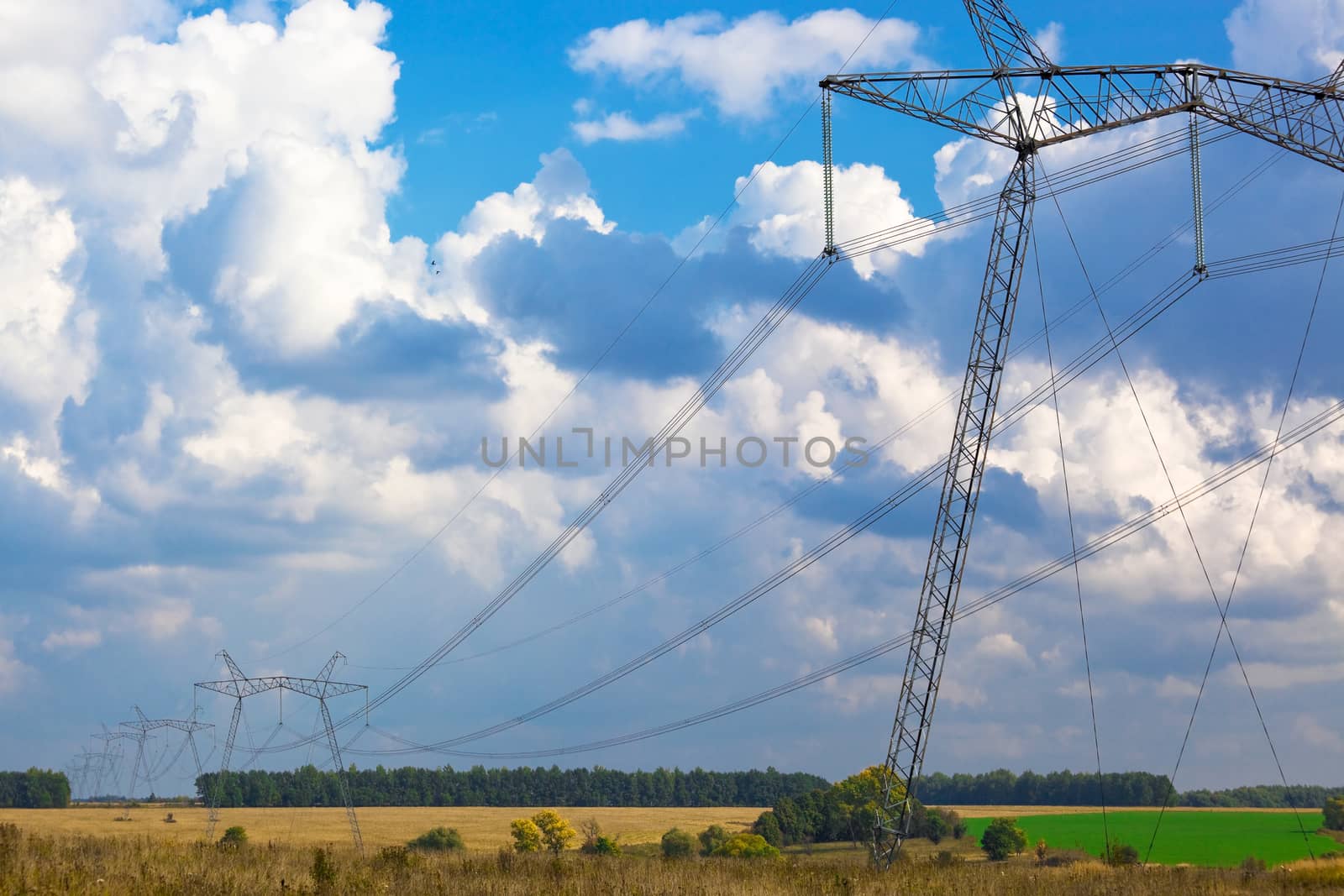 modern reliance power against the blue sky