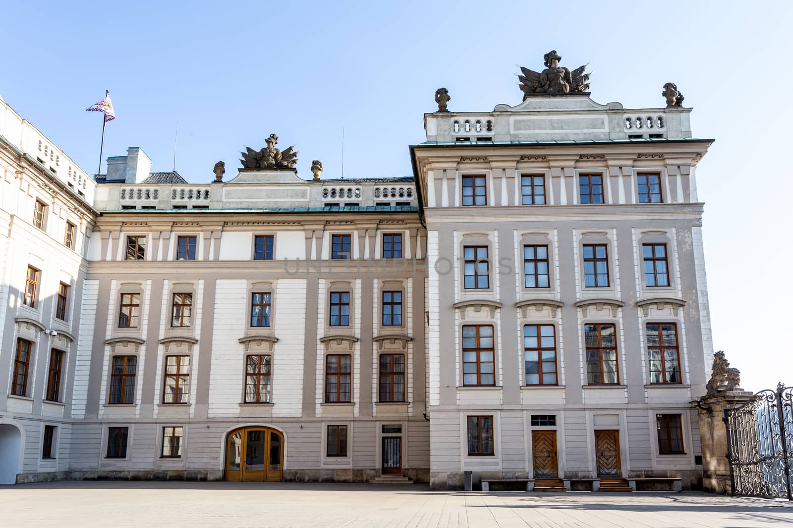 Prague castle Located in the Hradcany district is the official residence and office of the President of the Czech Republic.