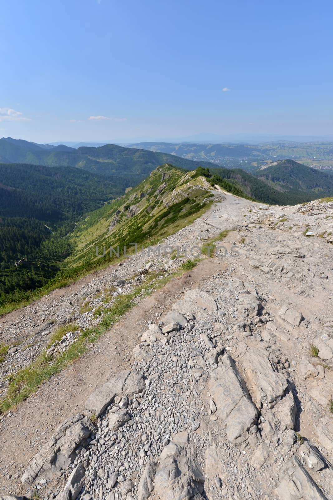 Summer landscape of polish Tatry mountains