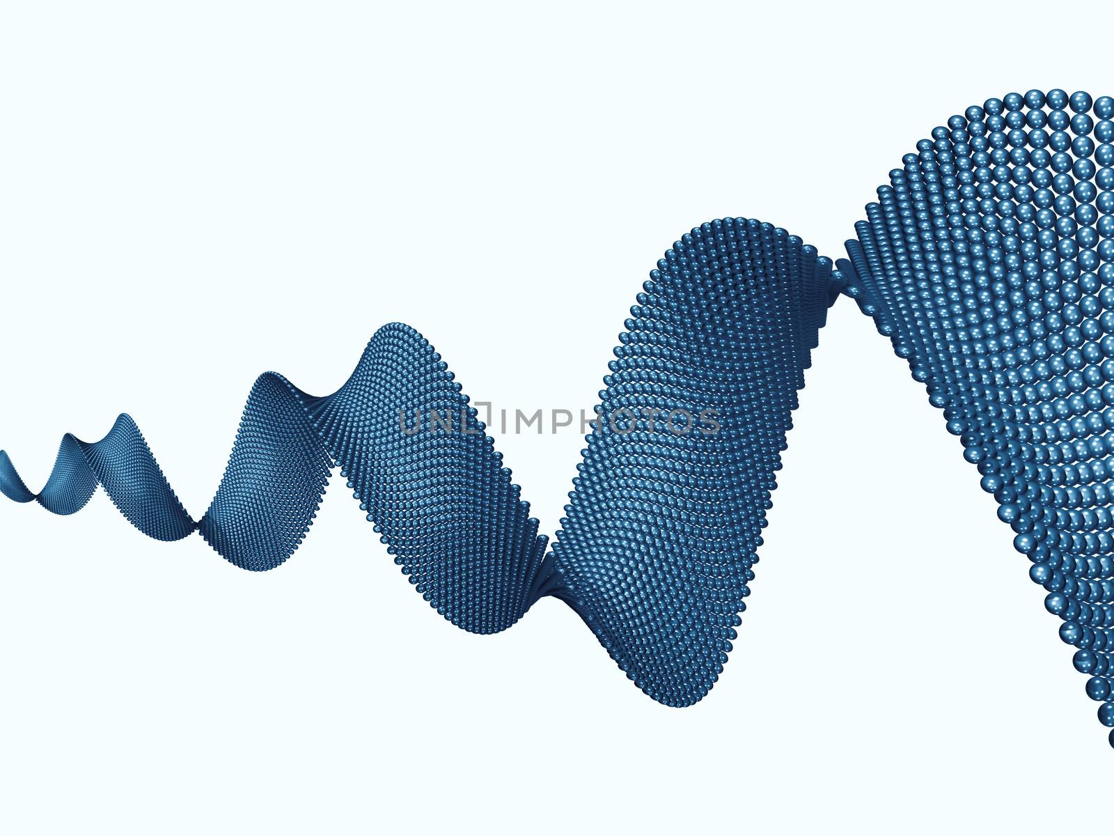 Pure Geometry series. Background of blue spiral elements for your design needs on the subject of industry, science and technology