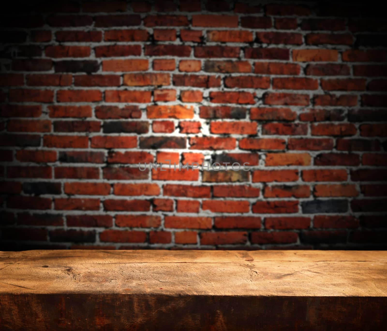 empty wooden table for product display montages 