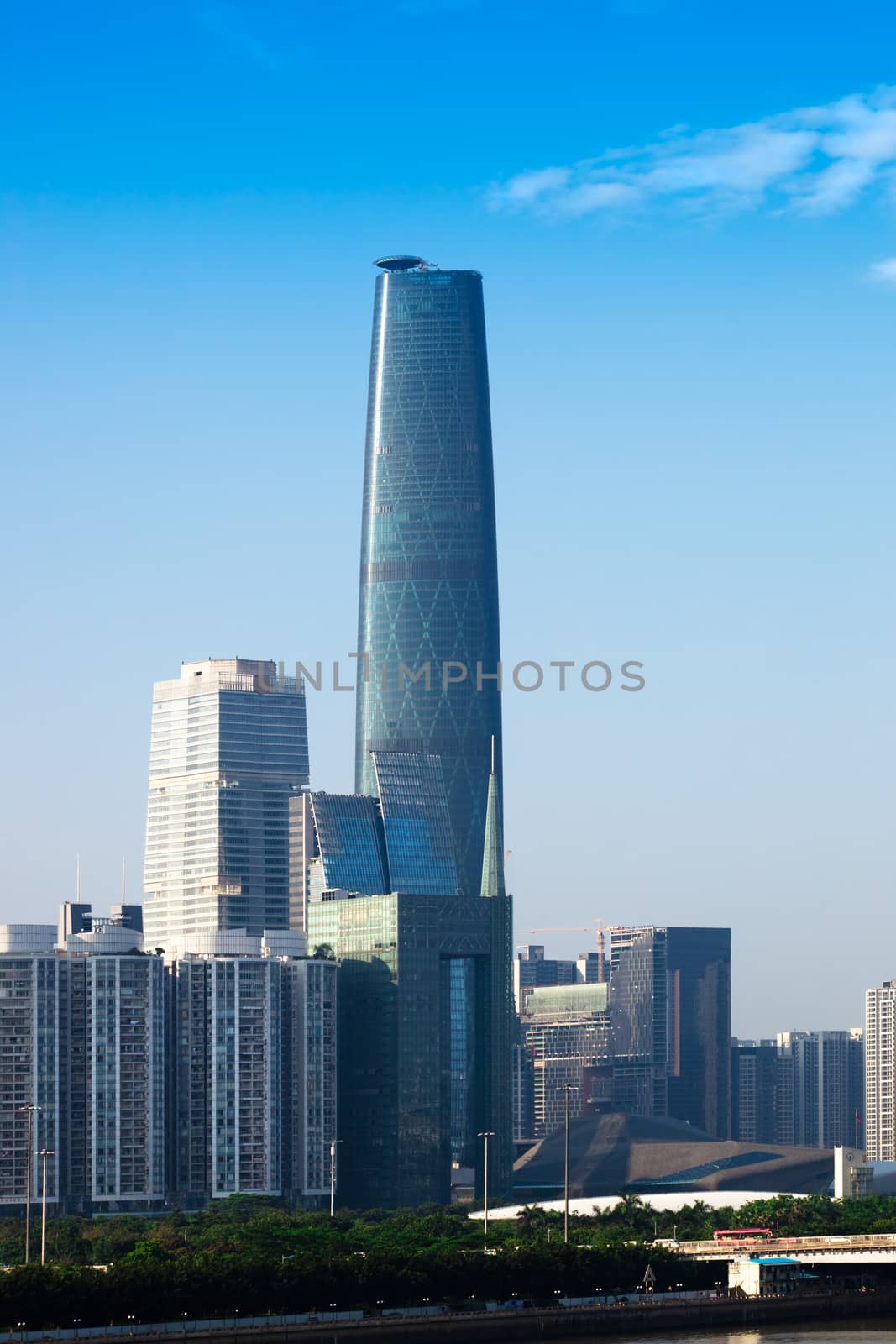 beautiful skyscraper in the modern city