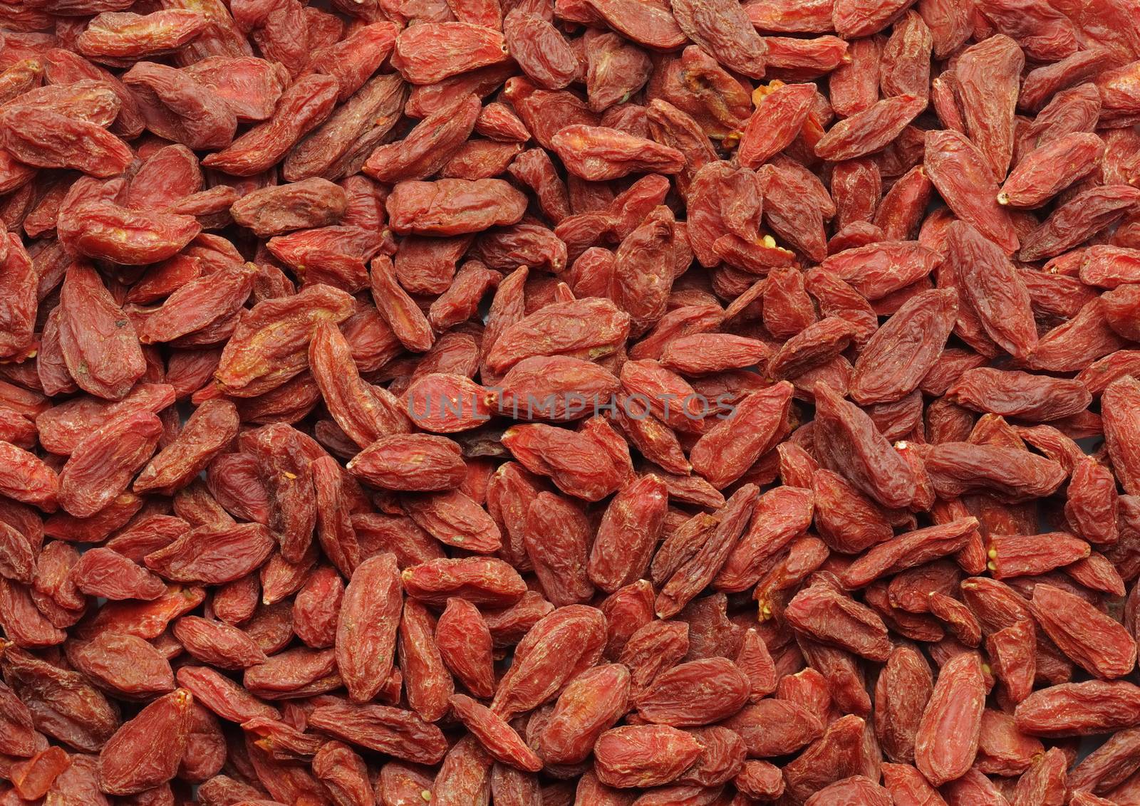 background of chinese dried goji berries