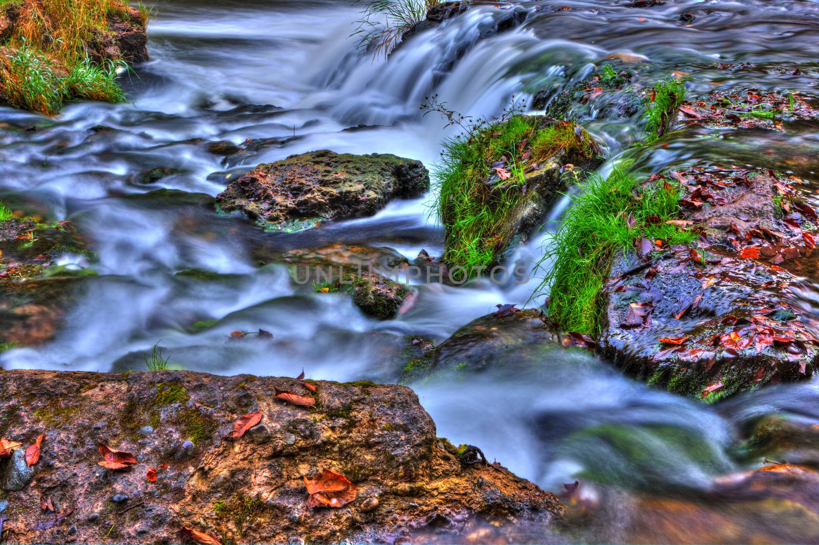 Beautiful River Waterfall in HDR High Dynamic Range by Coffee999