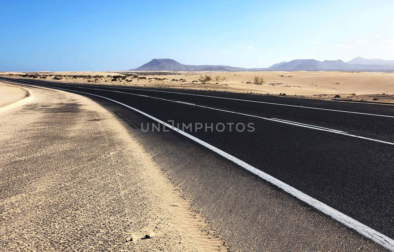 Road across the desert by Brigida_Soriano