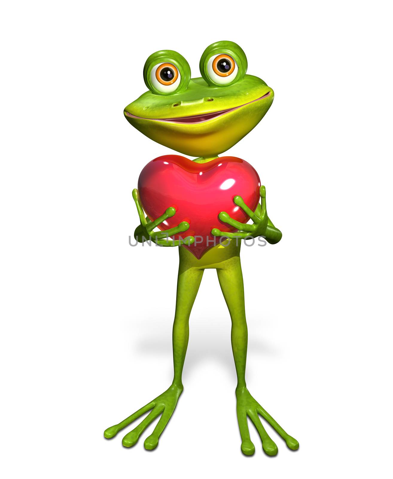 Frog with heart by brux