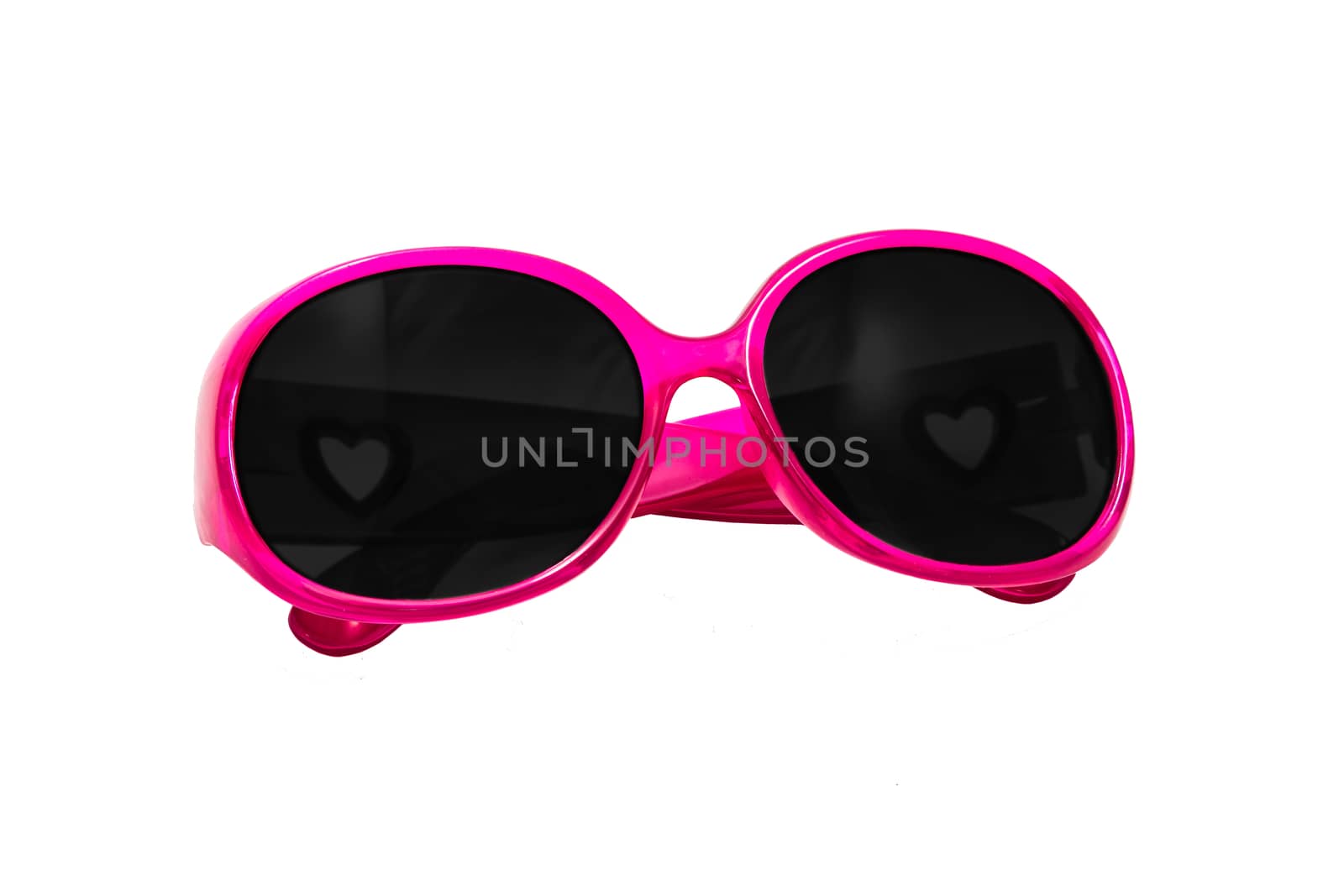 Women's eyewear with bright colors over white