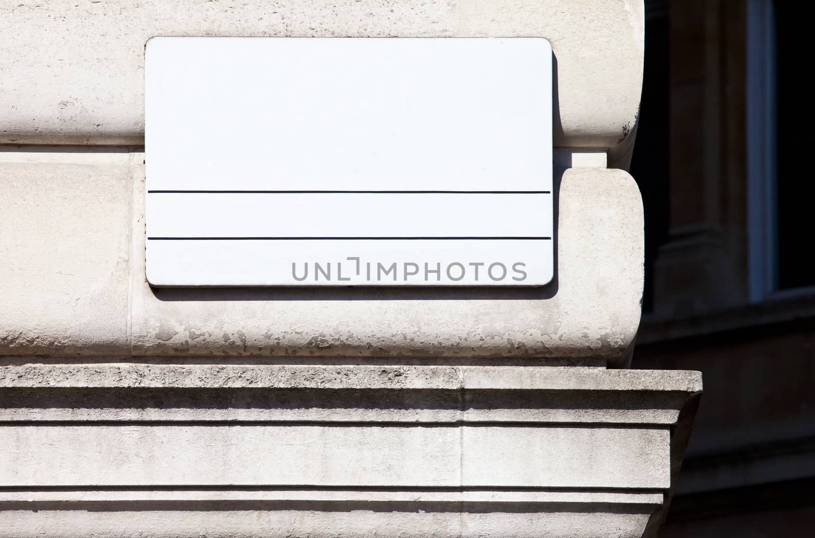 Blank London Street Sign by chrisdorney