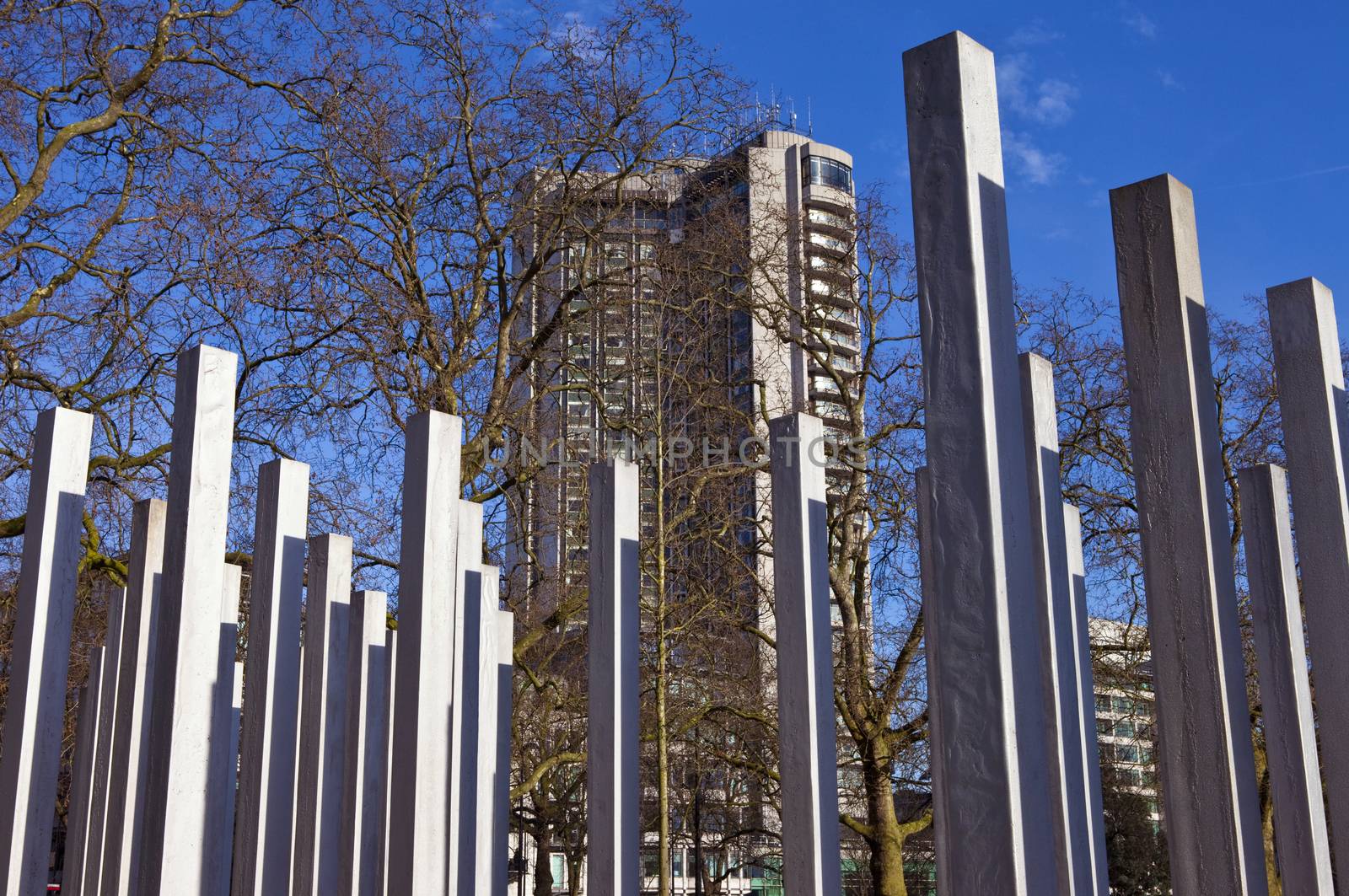 The 7th July Memorial in London's Hyde Park.  The memorial honours the victims of the 7th July 2005 London Bombings.