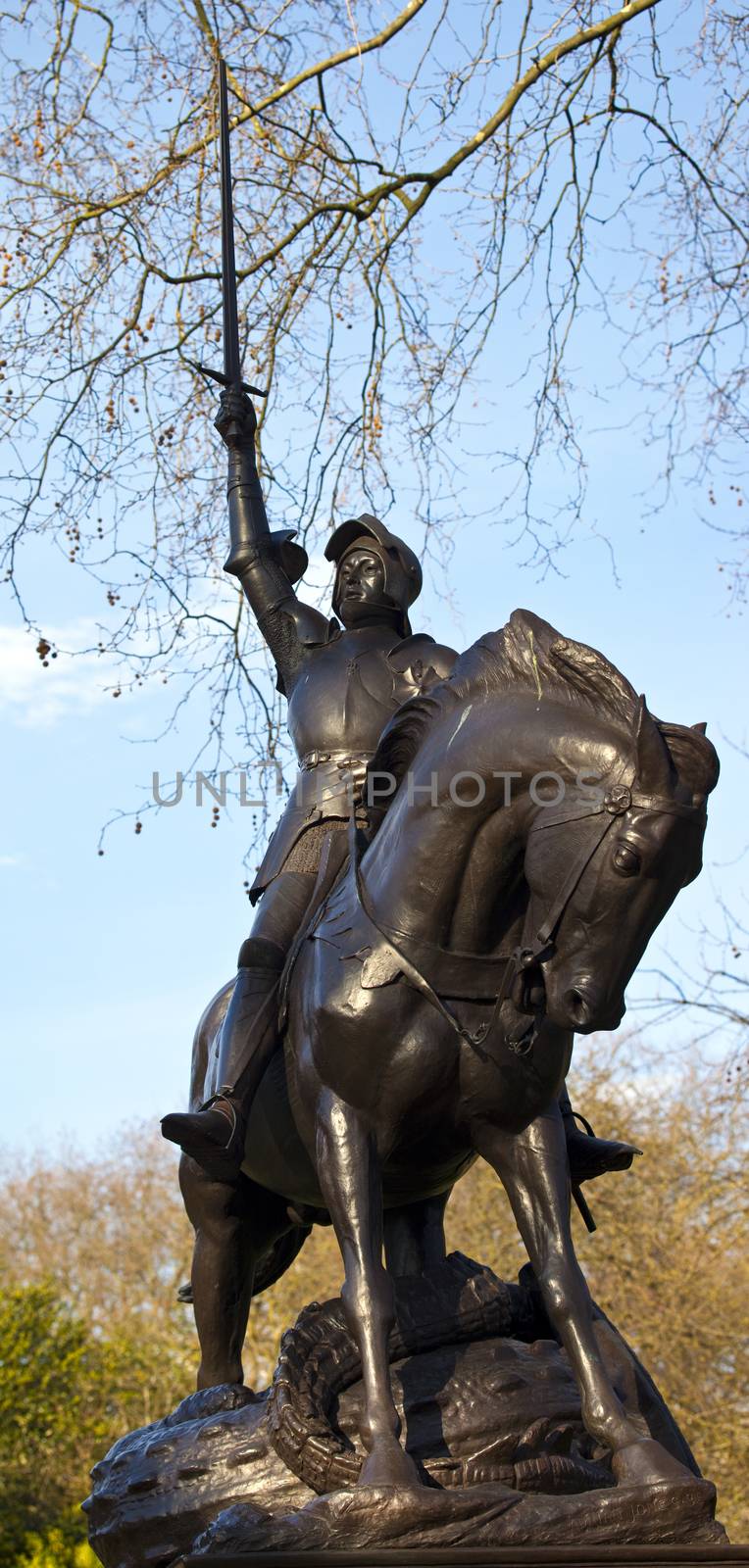The magnificent Cavalry Memorial statue in Hyde Park, London.
