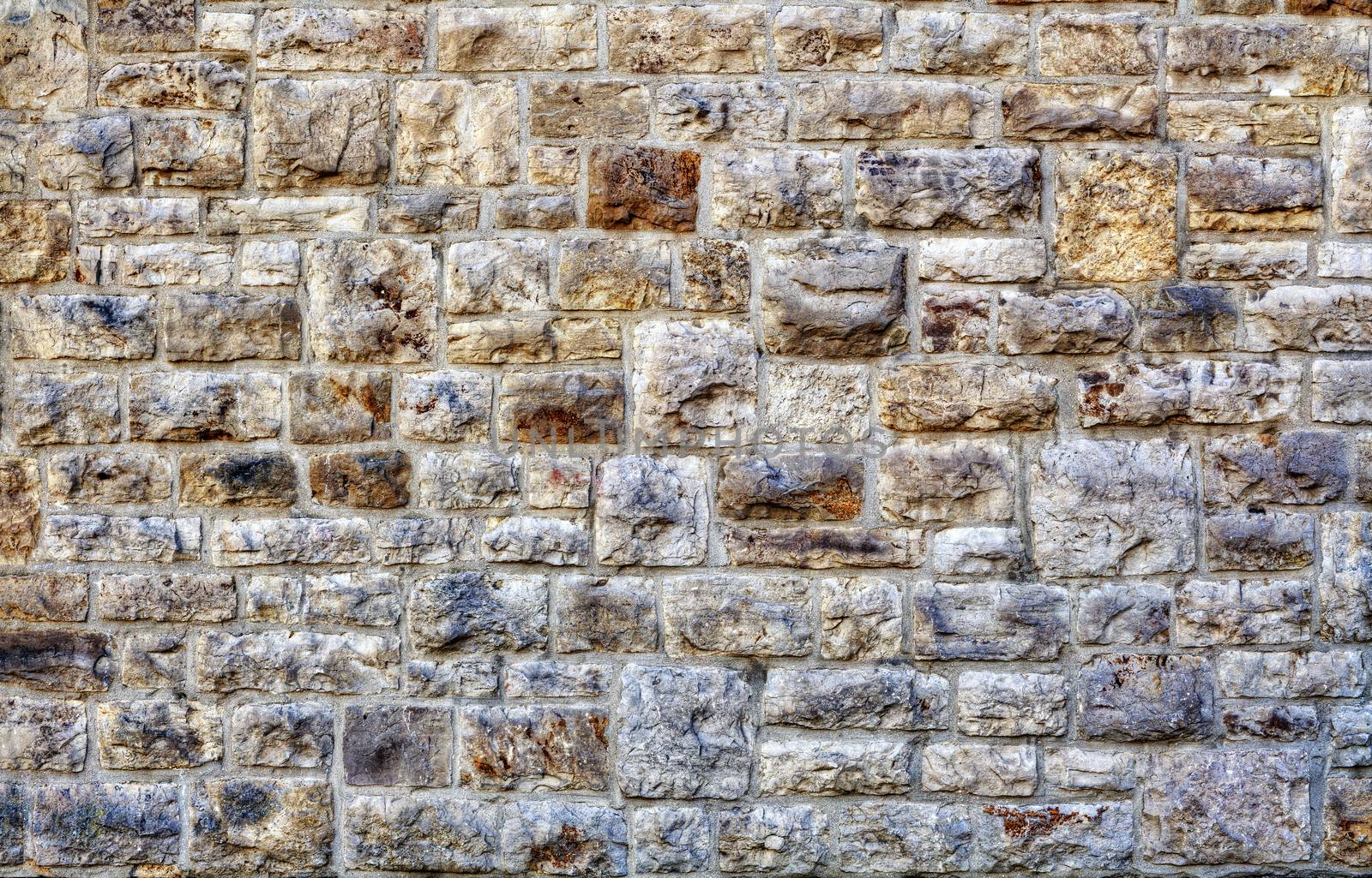 an old historic brick wall, HDR processed