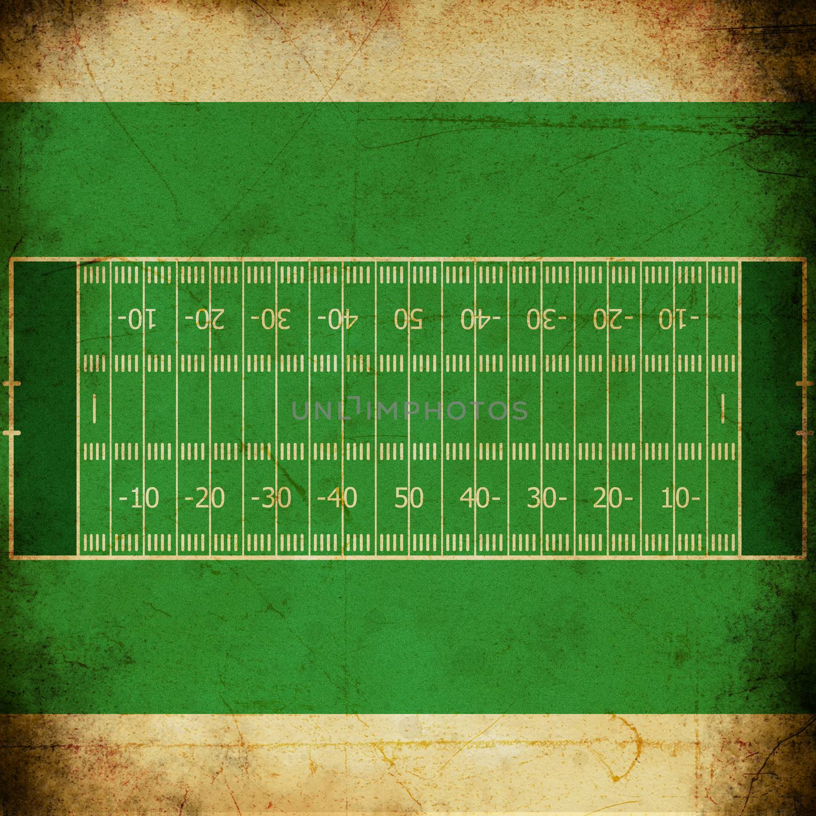 the texture, vintage background of the american football field design on grunge paper