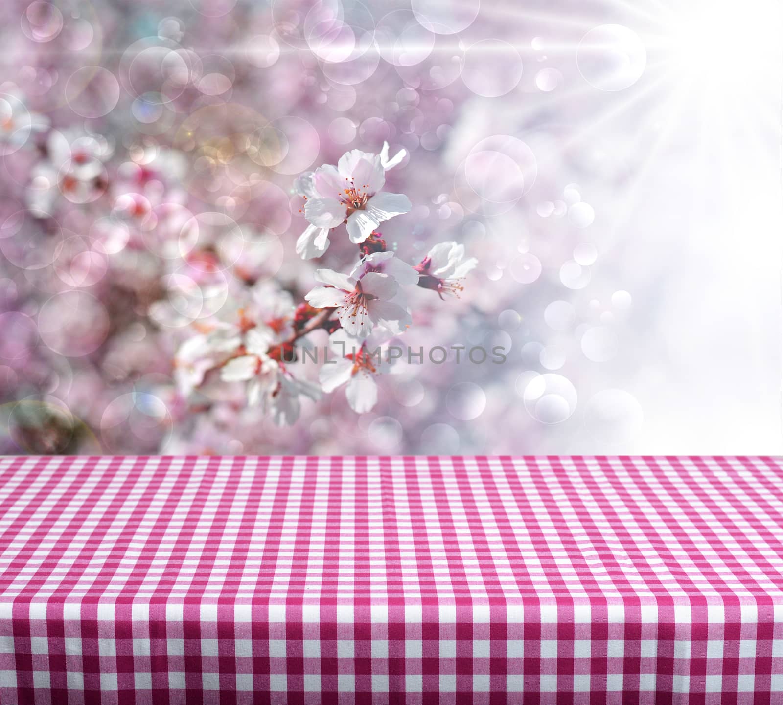 Spring empty table for product displays