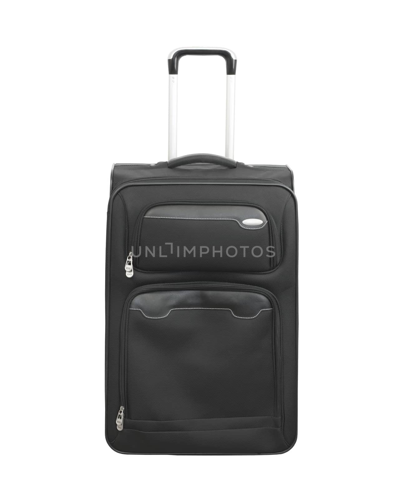 Traveler Large bag with wheels. Isolated on white background