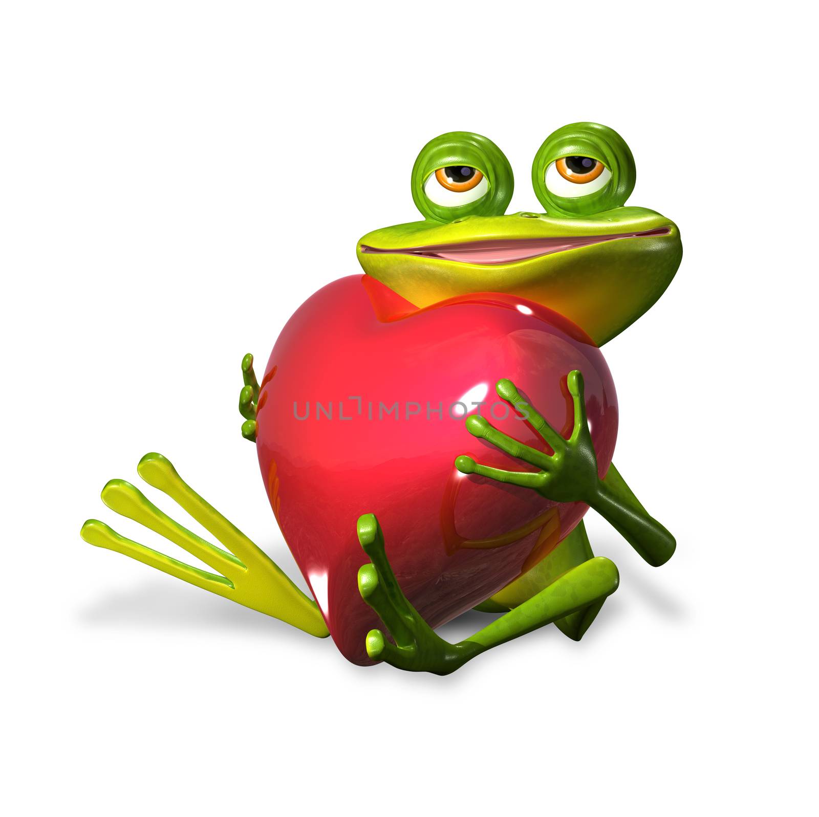 Frog with heart by brux