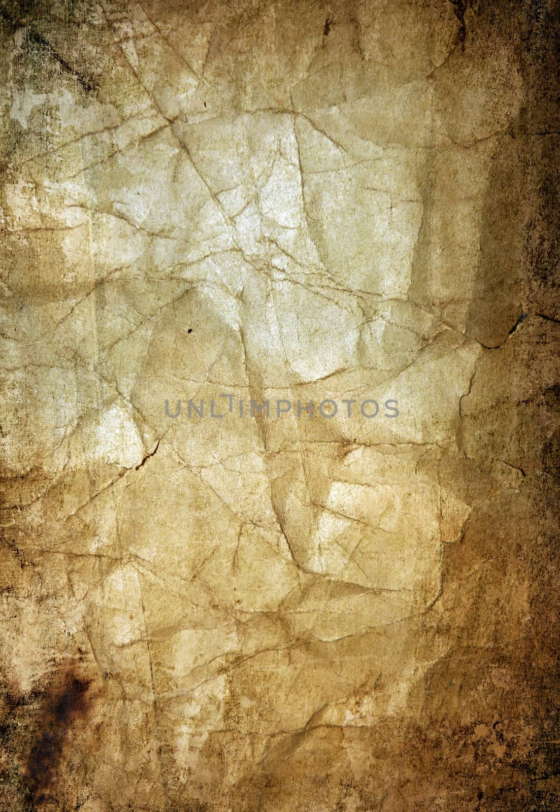 Old dirty crumpled paper texture