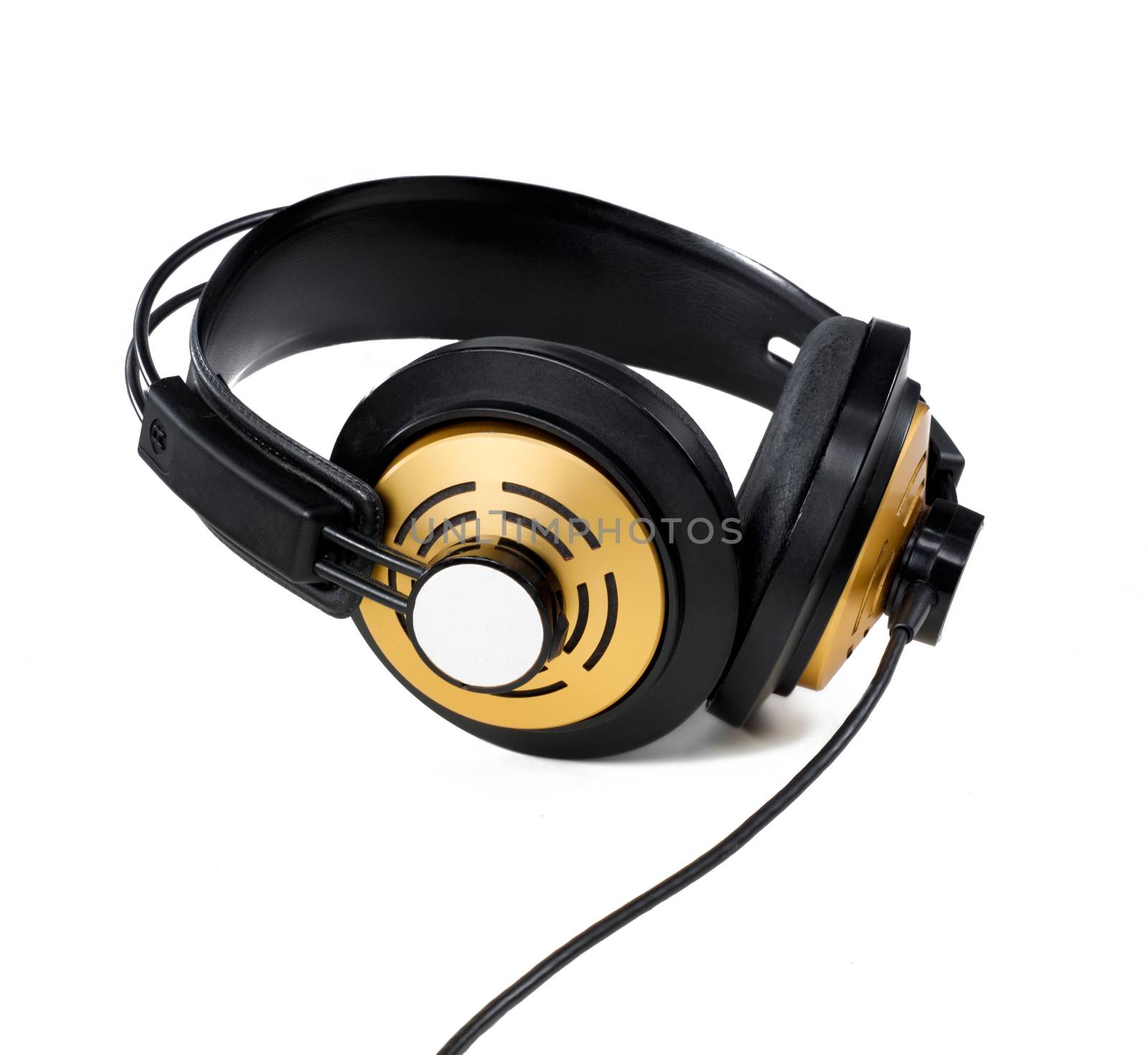 Golden Headphones by aa-w