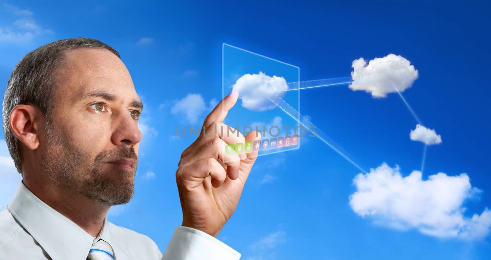 Futuristic Cloud Computer by aa-w