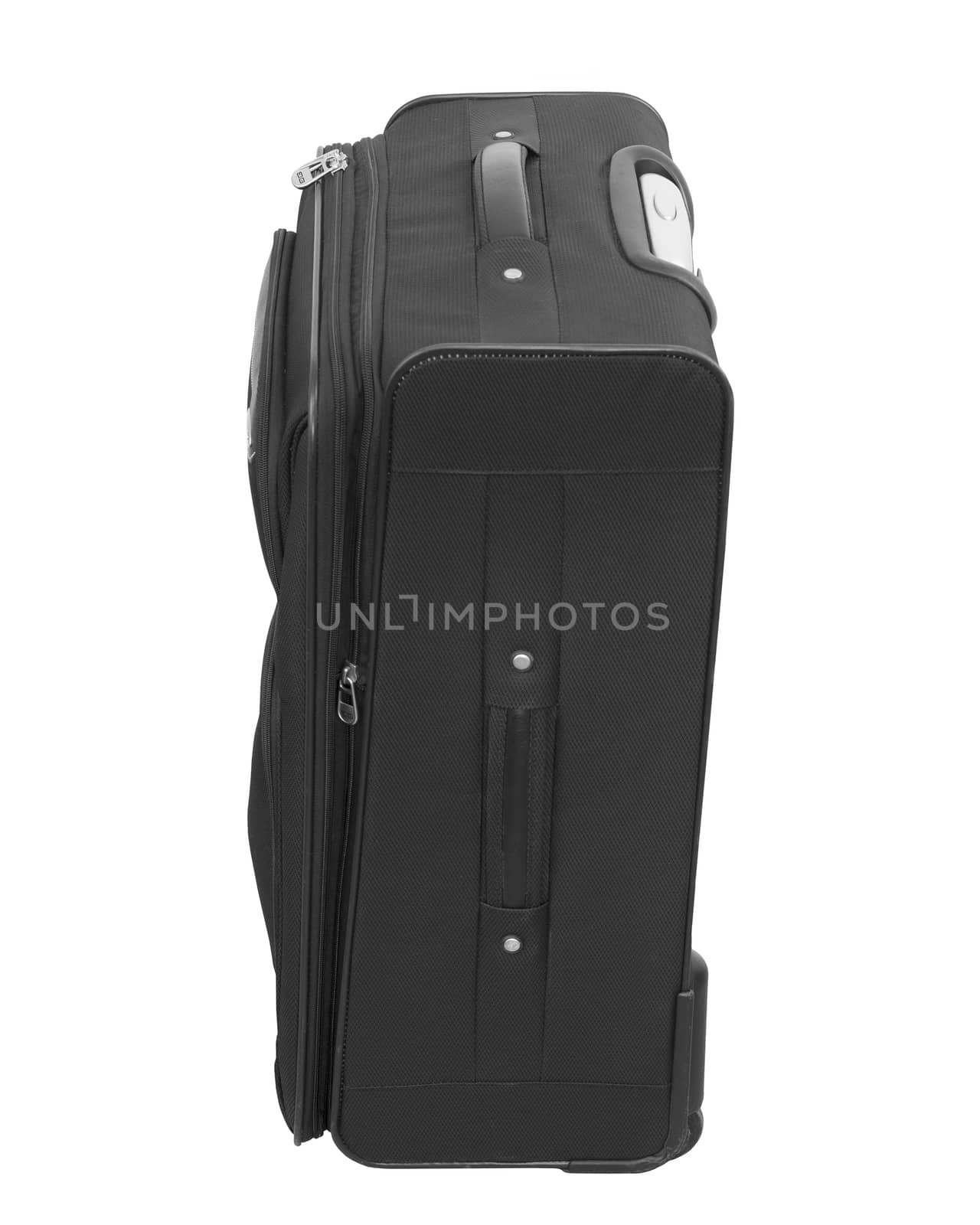 Traveler Large bag with wheels. Isolated on white background