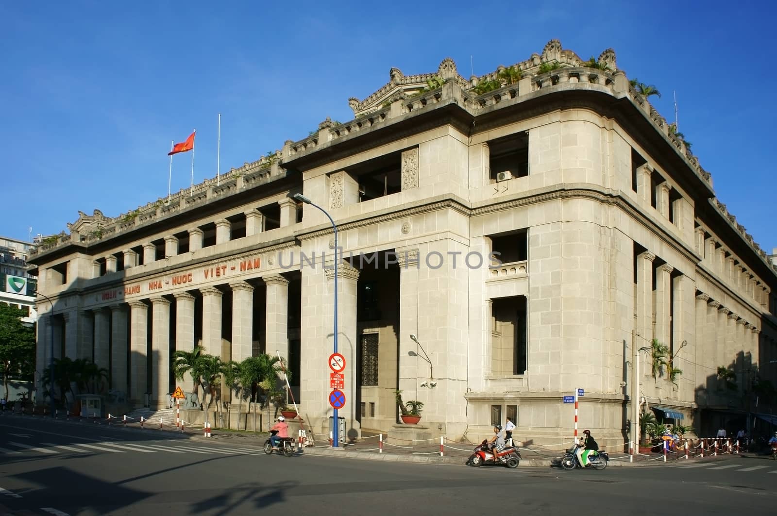 HO CHI MINH CITY, NOVEMBER 25: State Bank of Viet Nam's office in morning at Ho Chi Minh city, Viet Nam on November 25, 2013   