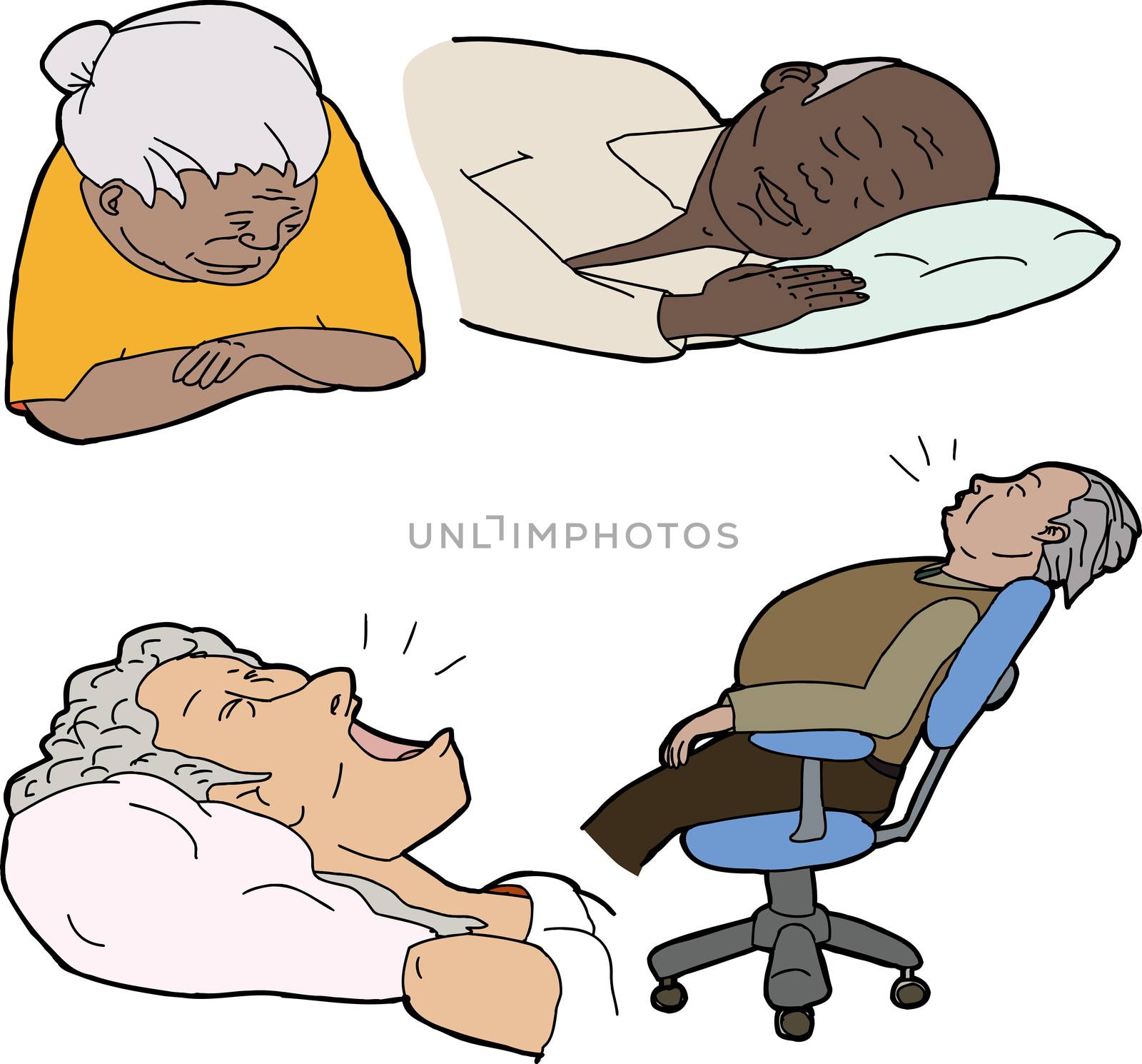 Mature People Sleeping by TheBlackRhino