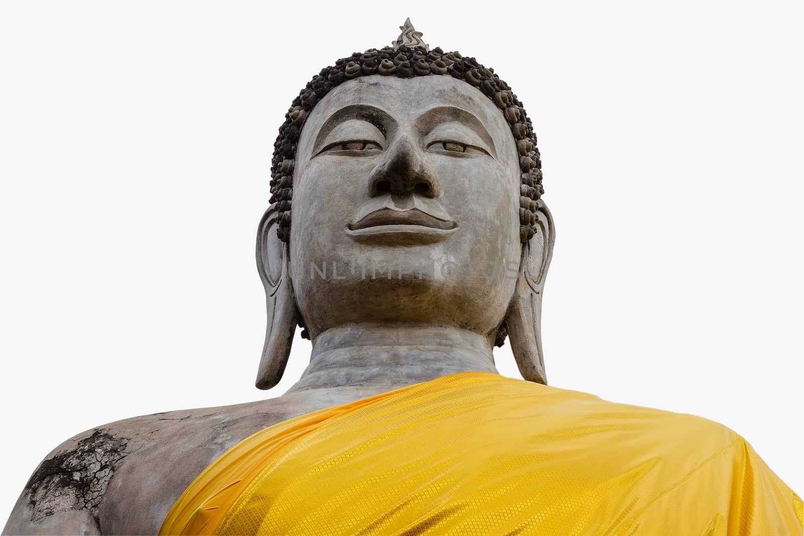 Buddha statue isoleted on white background