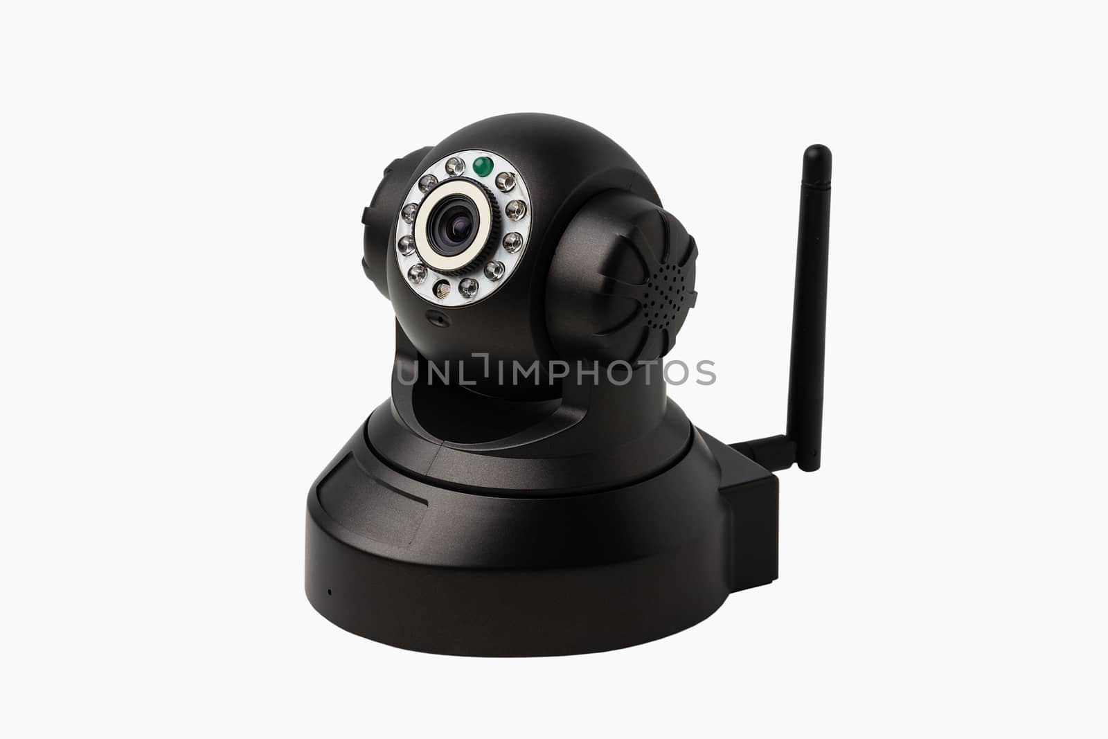 Internet security camera isolated on white background