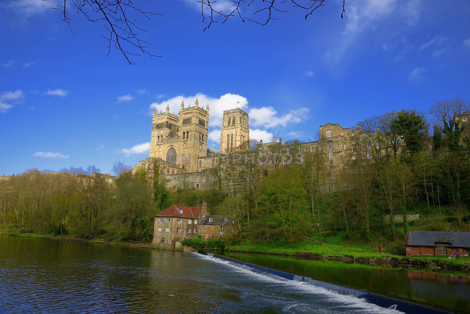 Reflections of Durham Cathedral in the River Wear