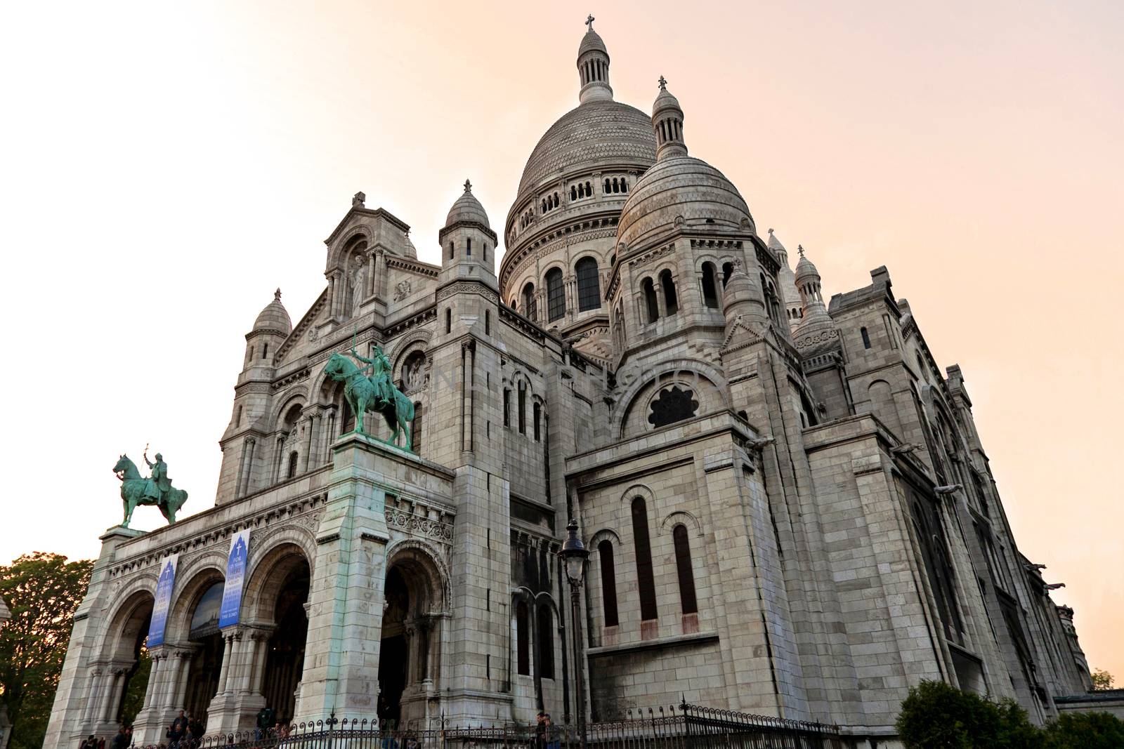 Basilique of the Sacré-Coeur in Paris, in France.