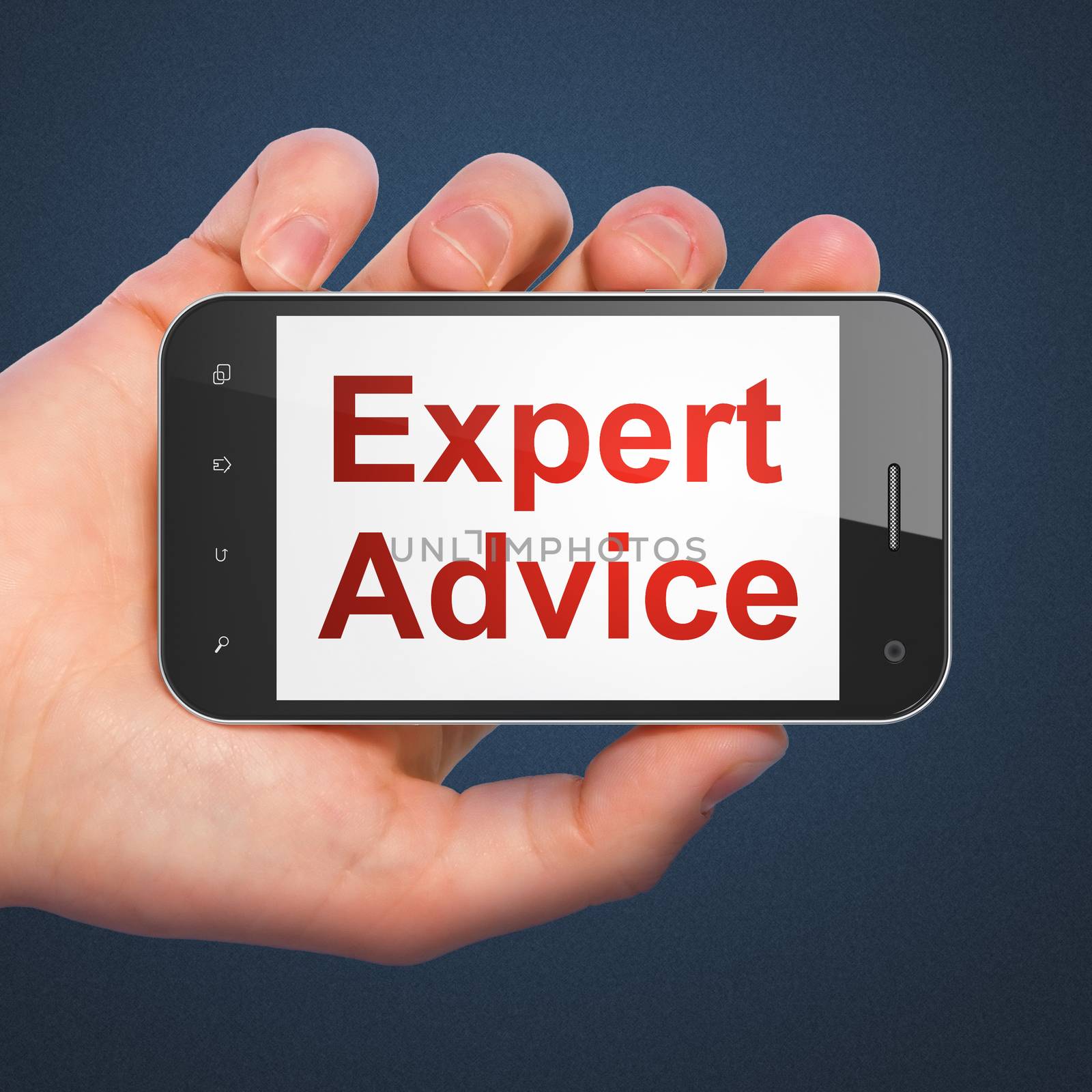 Law concept: Expert Advice on smartphone by maxkabakov