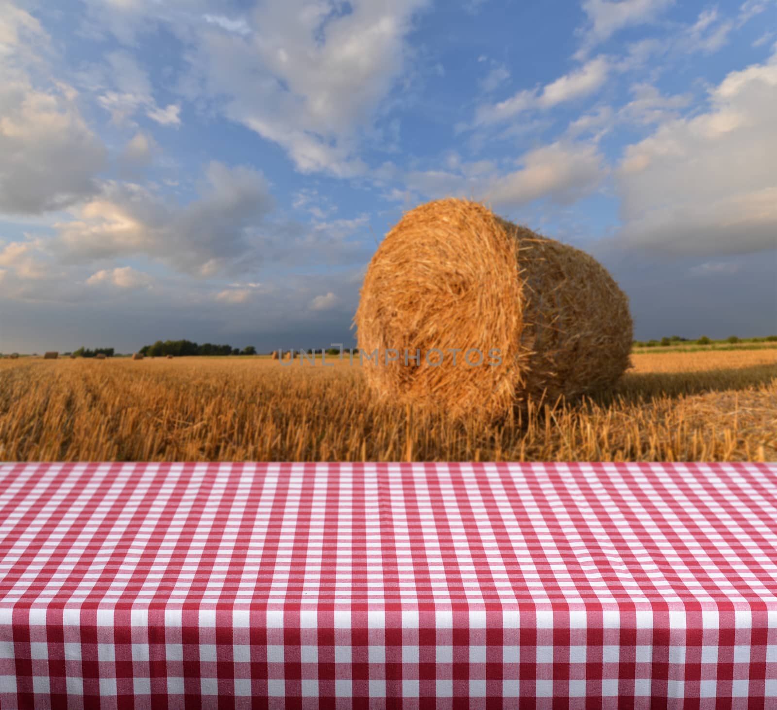 Empty table for product display montages