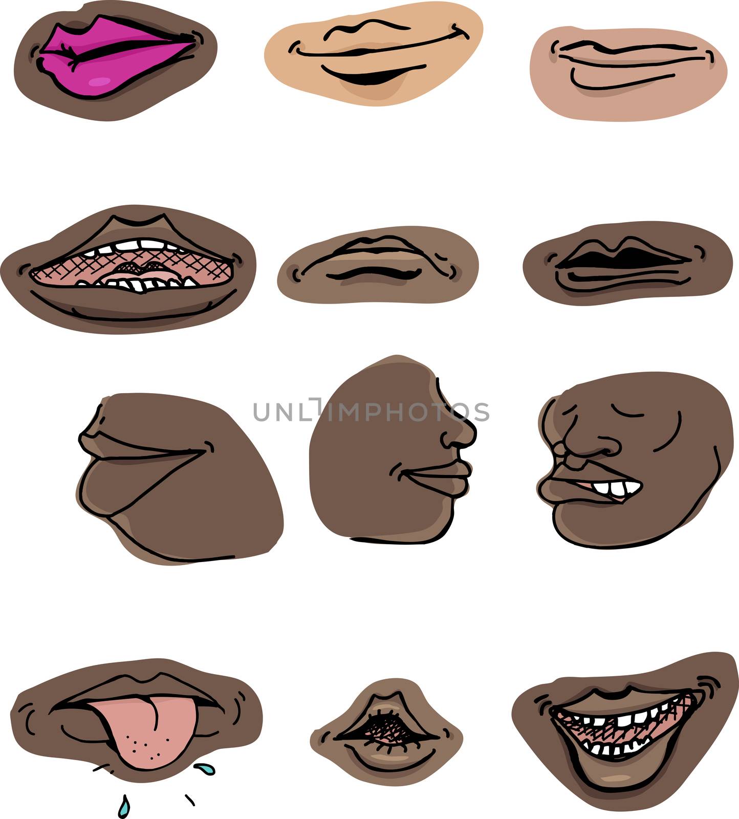 Human Mouths by TheBlackRhino