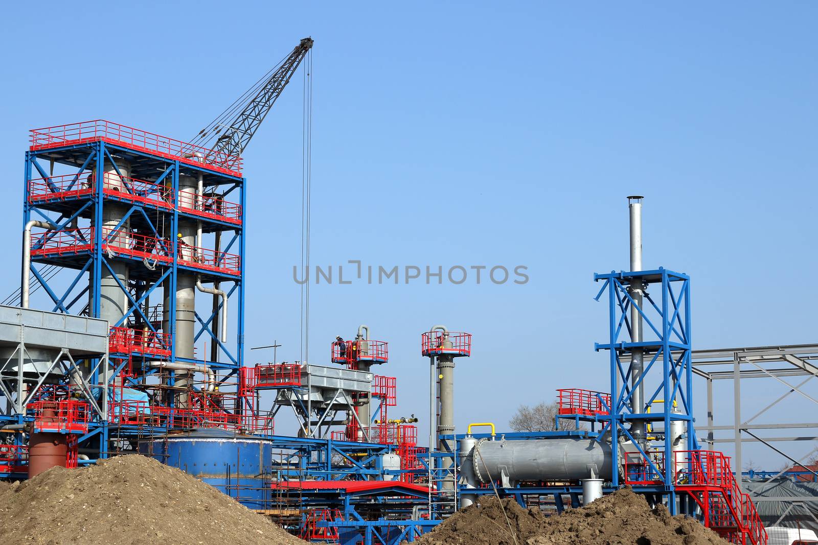heavy industry new plant construction site