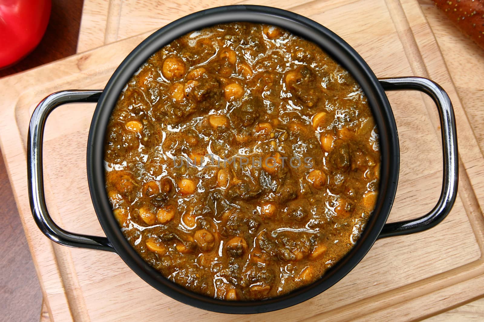 Pot of Indian Spinach Dal by duplass