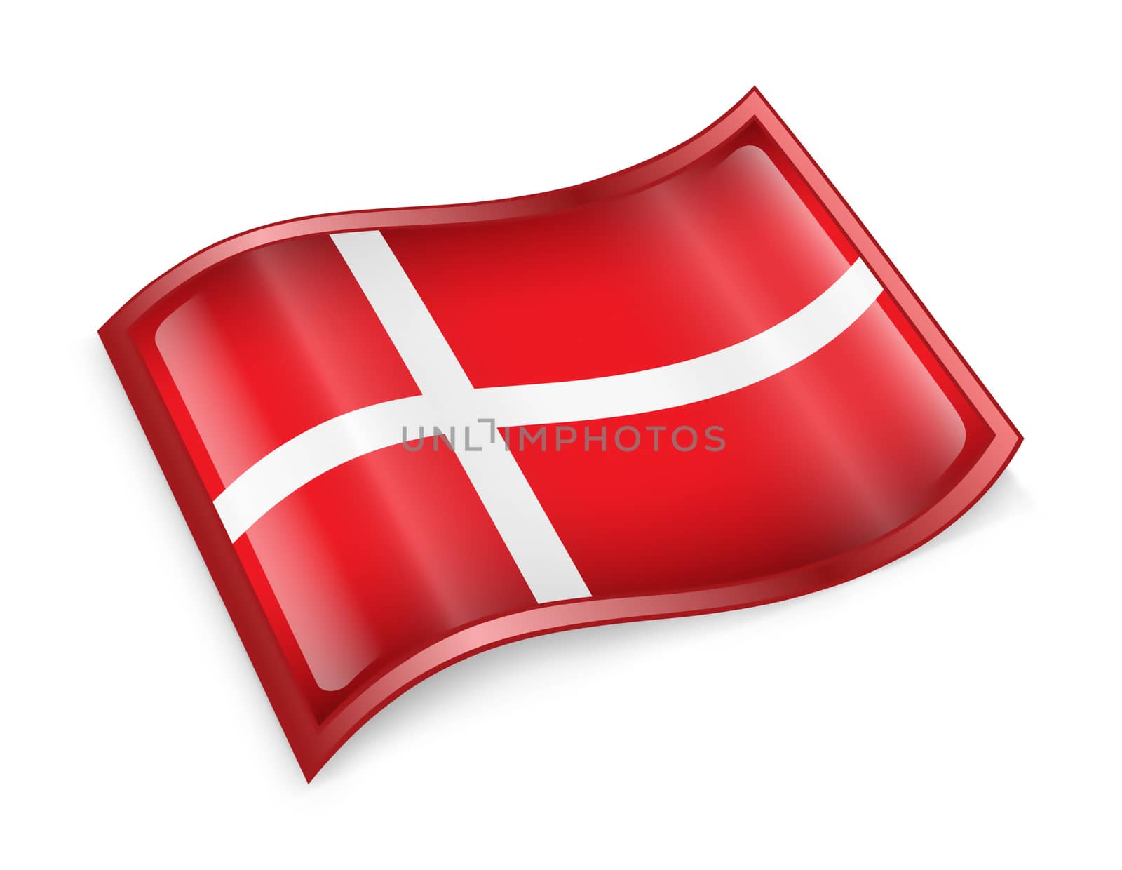 Danish Flag icon. by zeffss